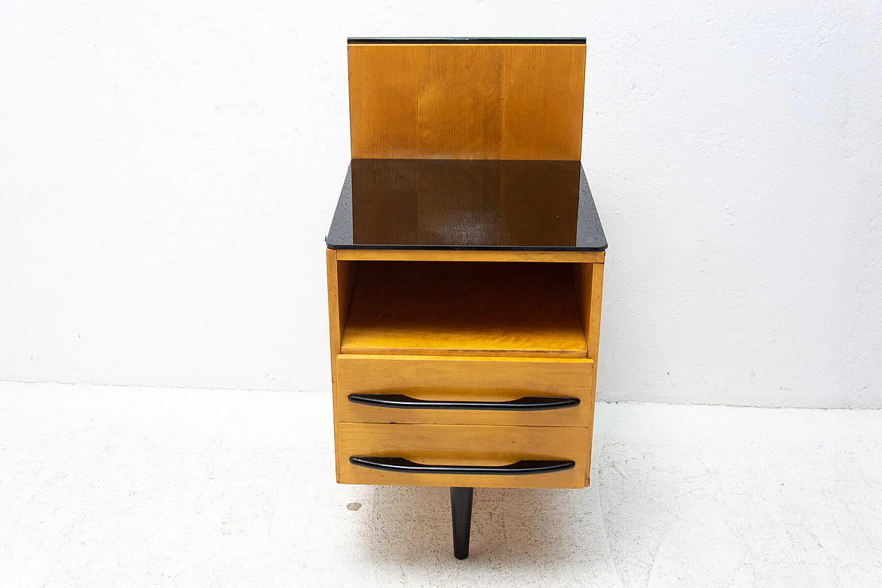 Pair of bedside tables by Mojmír Požár for UP Závody in ash, 1960s 11