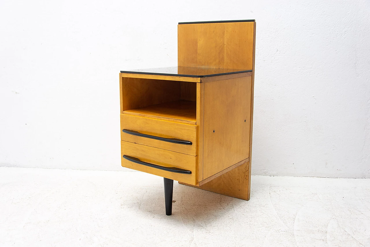 Pair of bedside tables by Mojmír Požár for UP Závody in ash, 1960s 14