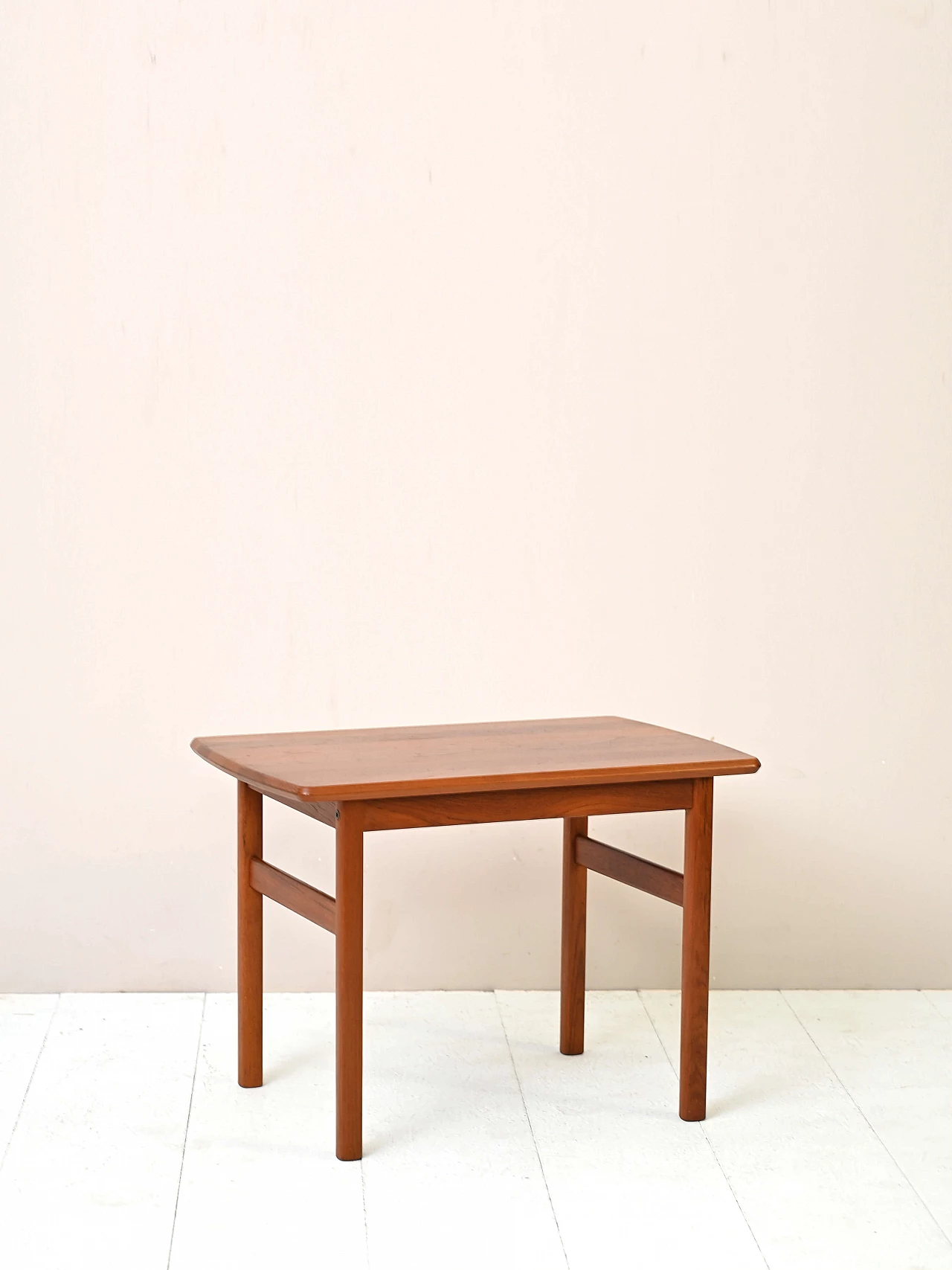 Rectangular Scandinavian teak side table, 1960s 2
