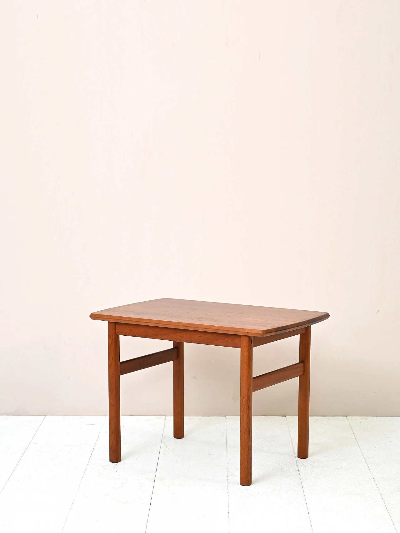 Tavolino rettangolare scandinavo in teak, anni '60 4