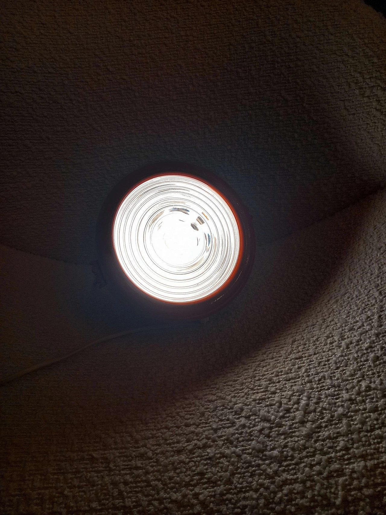 Lampada da tavolo Schuko rossa di Achille Castiglioni per Flos, anni '60 4