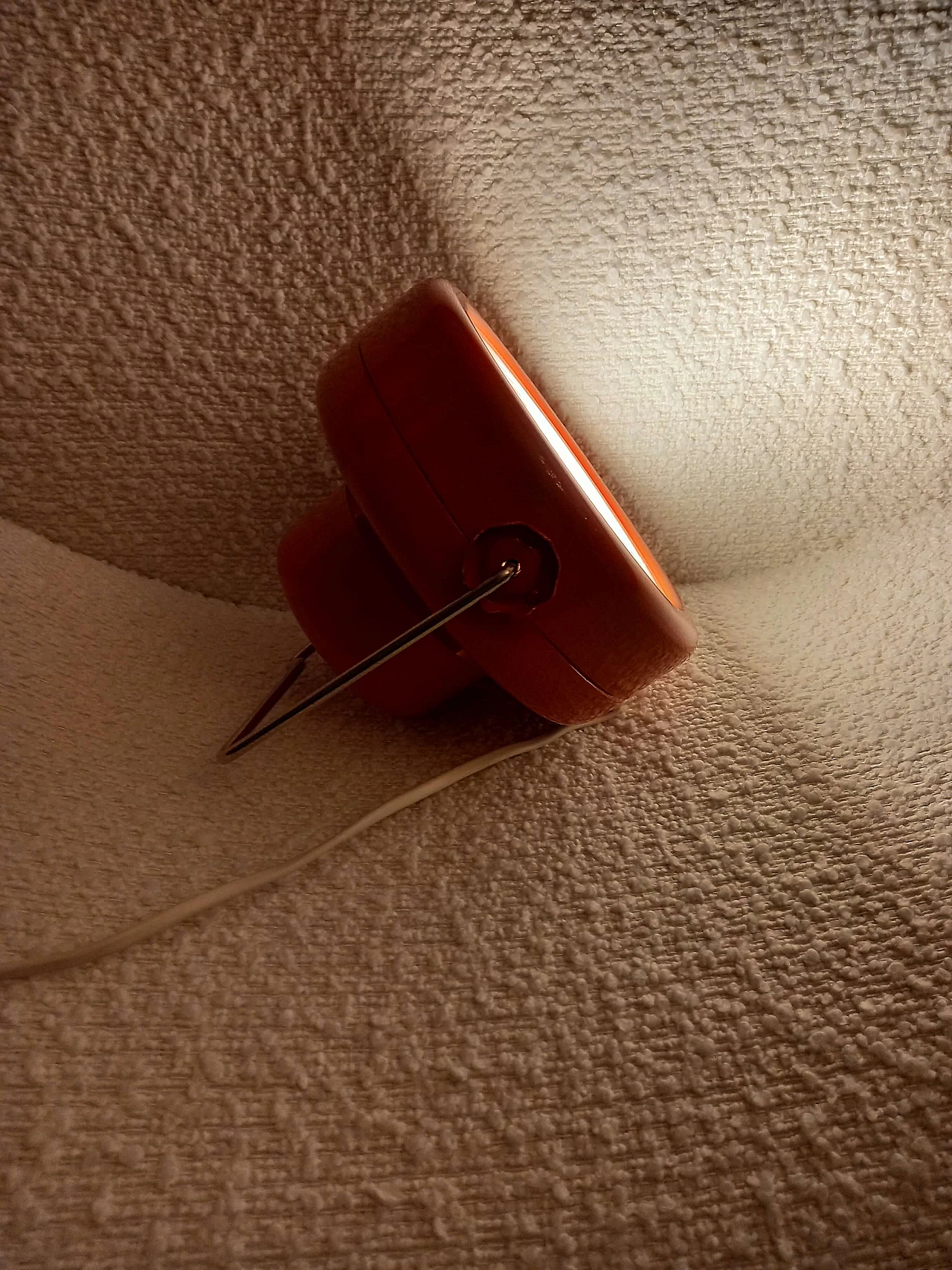 Lampada da tavolo Schuko rossa di Achille Castiglioni per Flos, anni '60 5