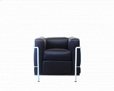 Lc2 armchair by Le Corbusier and Charlotte Perriand for Cassina, 2000s