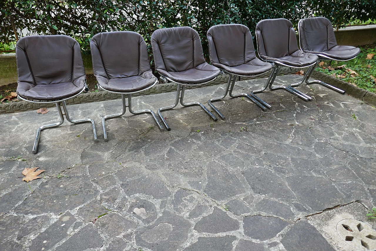 6 Chairs by Gastone Rinaldi for Rima, 1970s 1