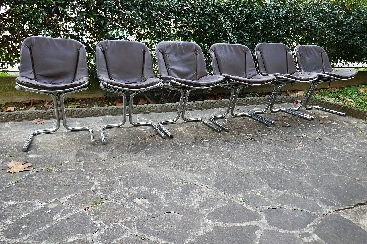 6 Chairs by Gastone Rinaldi for Rima, 1970s 2