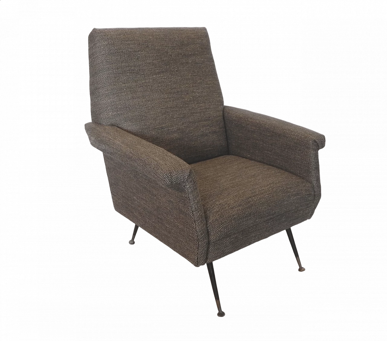 Gray armchair in the style of Marco Zanuso, 1960s 18