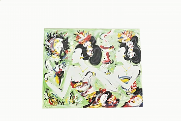 Japanese painting of geishas