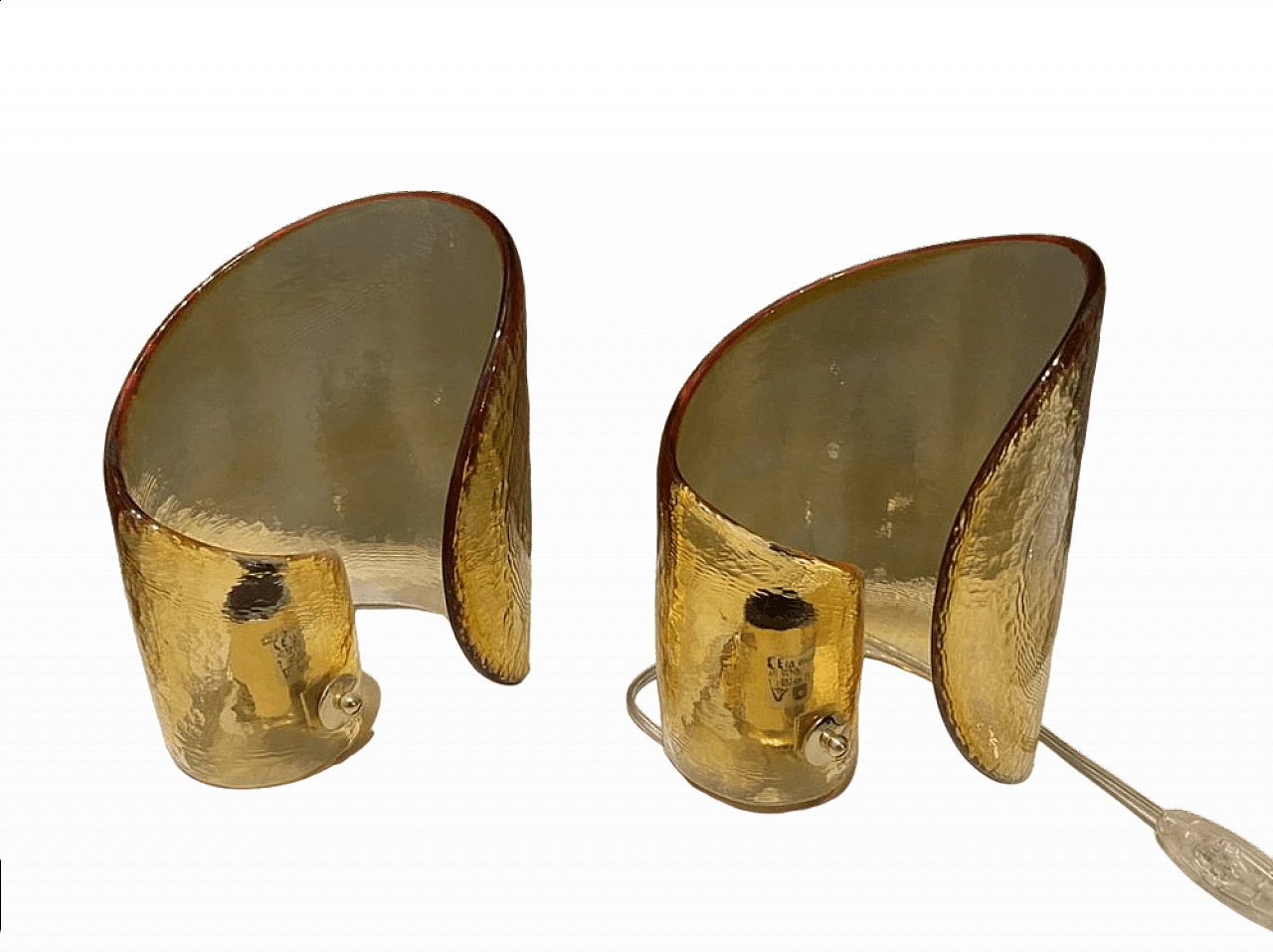 Pair of Murano glass table lamps by La Murrina, 1970s 9