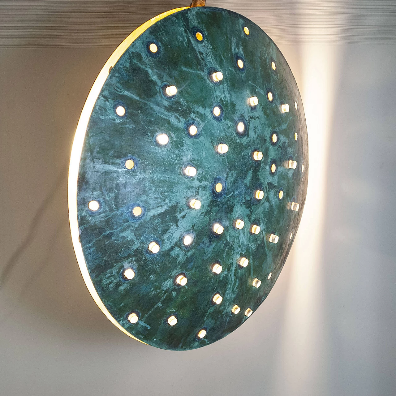 Gong sculptural metal chandelier by Cellule Creative Studio, 2000s 1