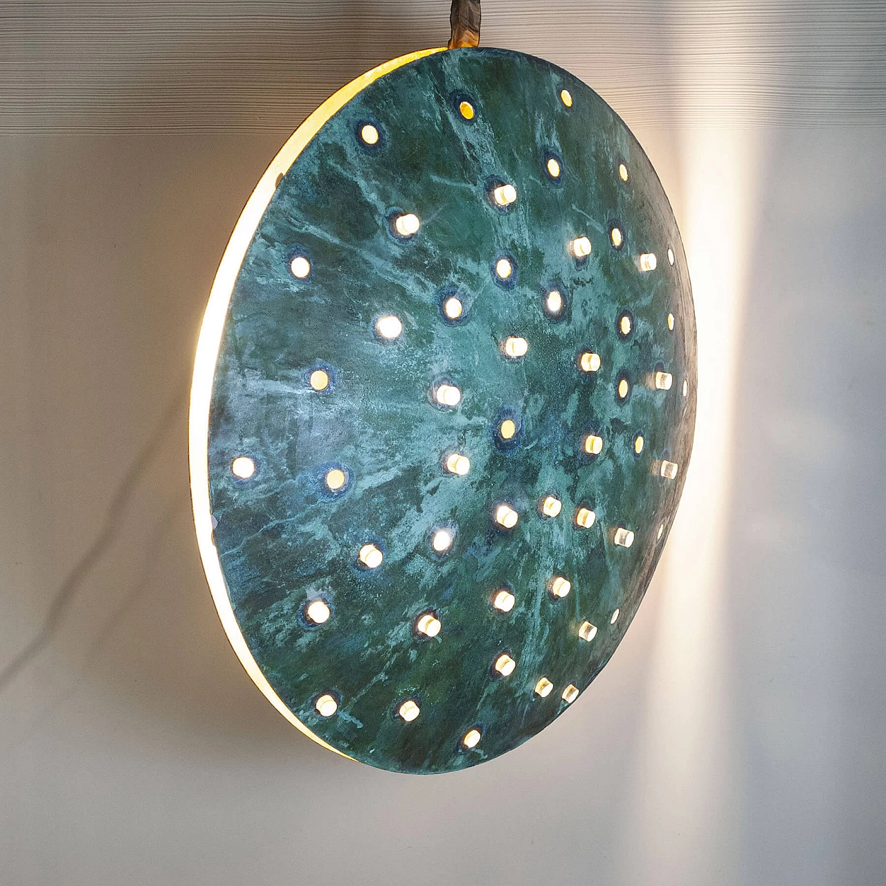 Gong sculptural metal chandelier by Cellule Creative Studio, 2000s 2