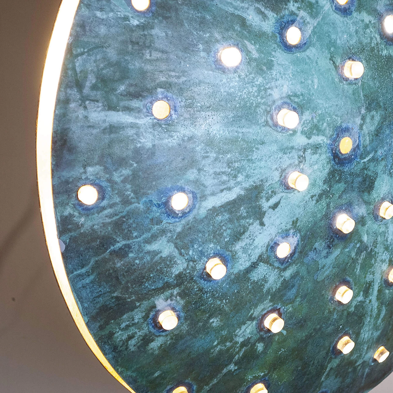 Gong sculptural metal chandelier by Cellule Creative Studio, 2000s 8