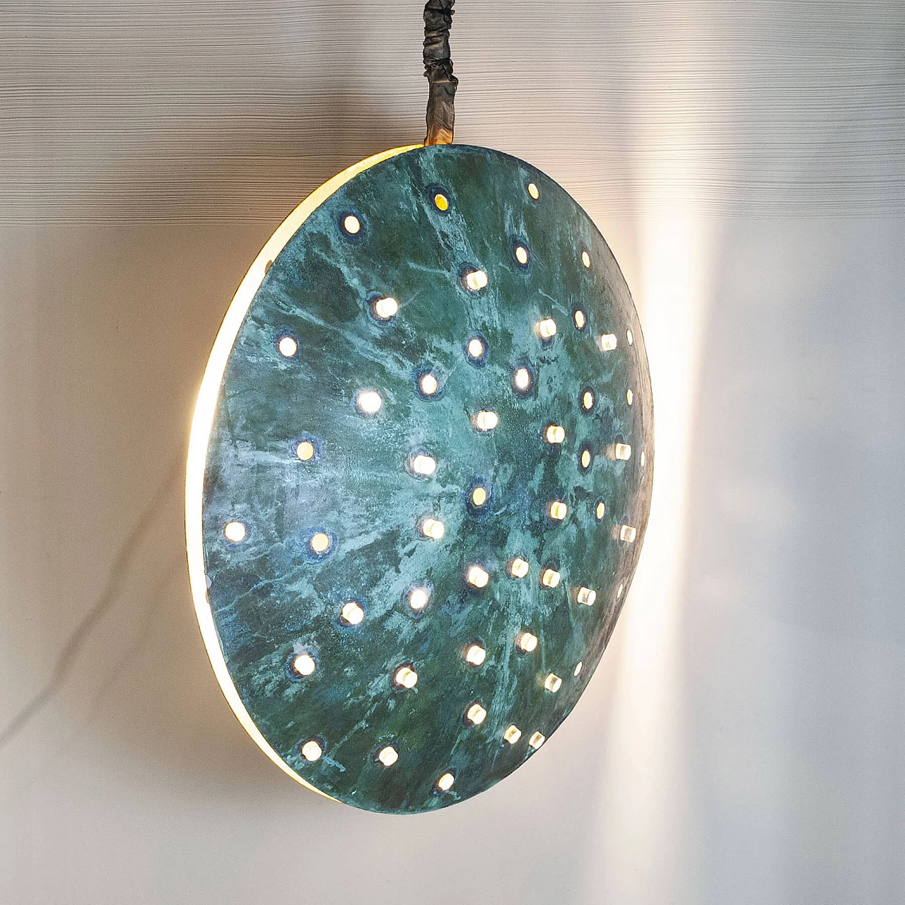 Gong sculptural metal chandelier by Cellule Creative Studio, 2000s 15