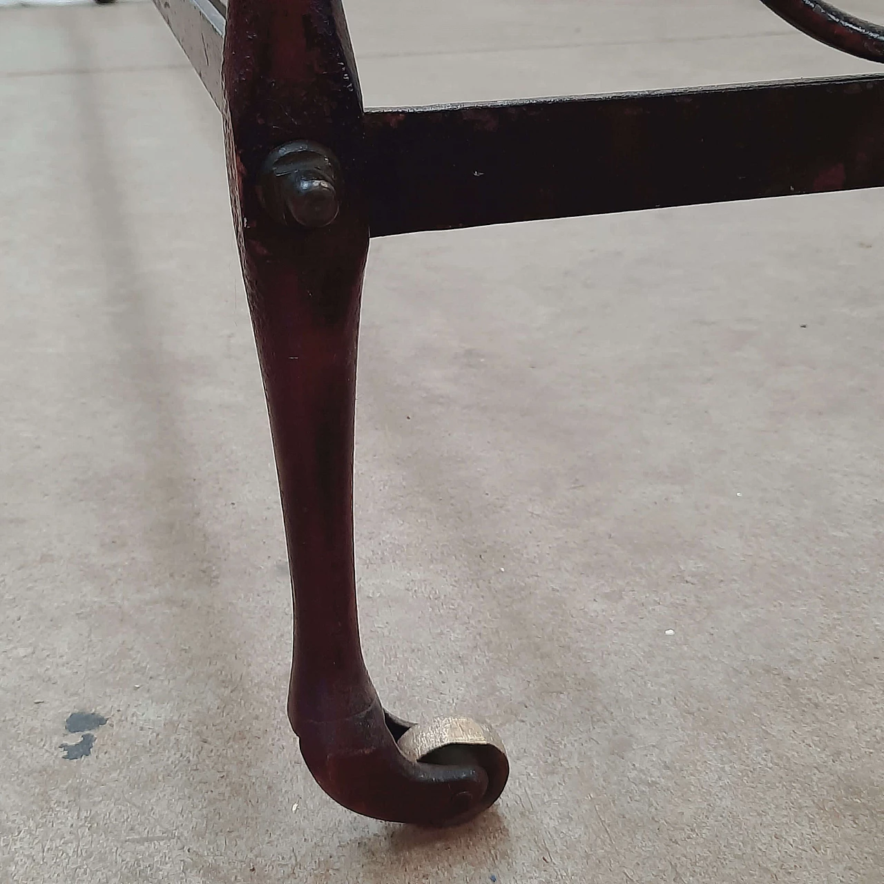 Wrought iron single bed, 19th century 7