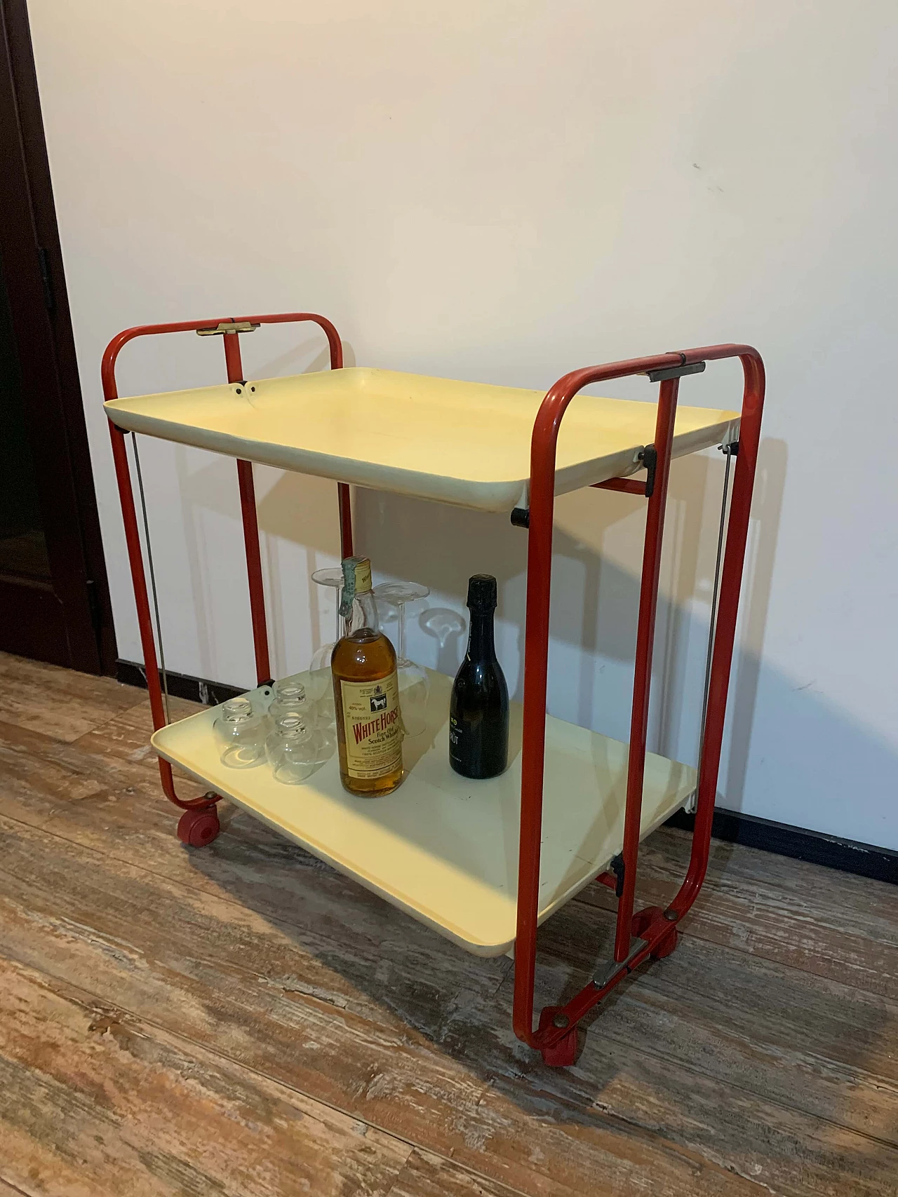 Folding bar cart, 1960s 6