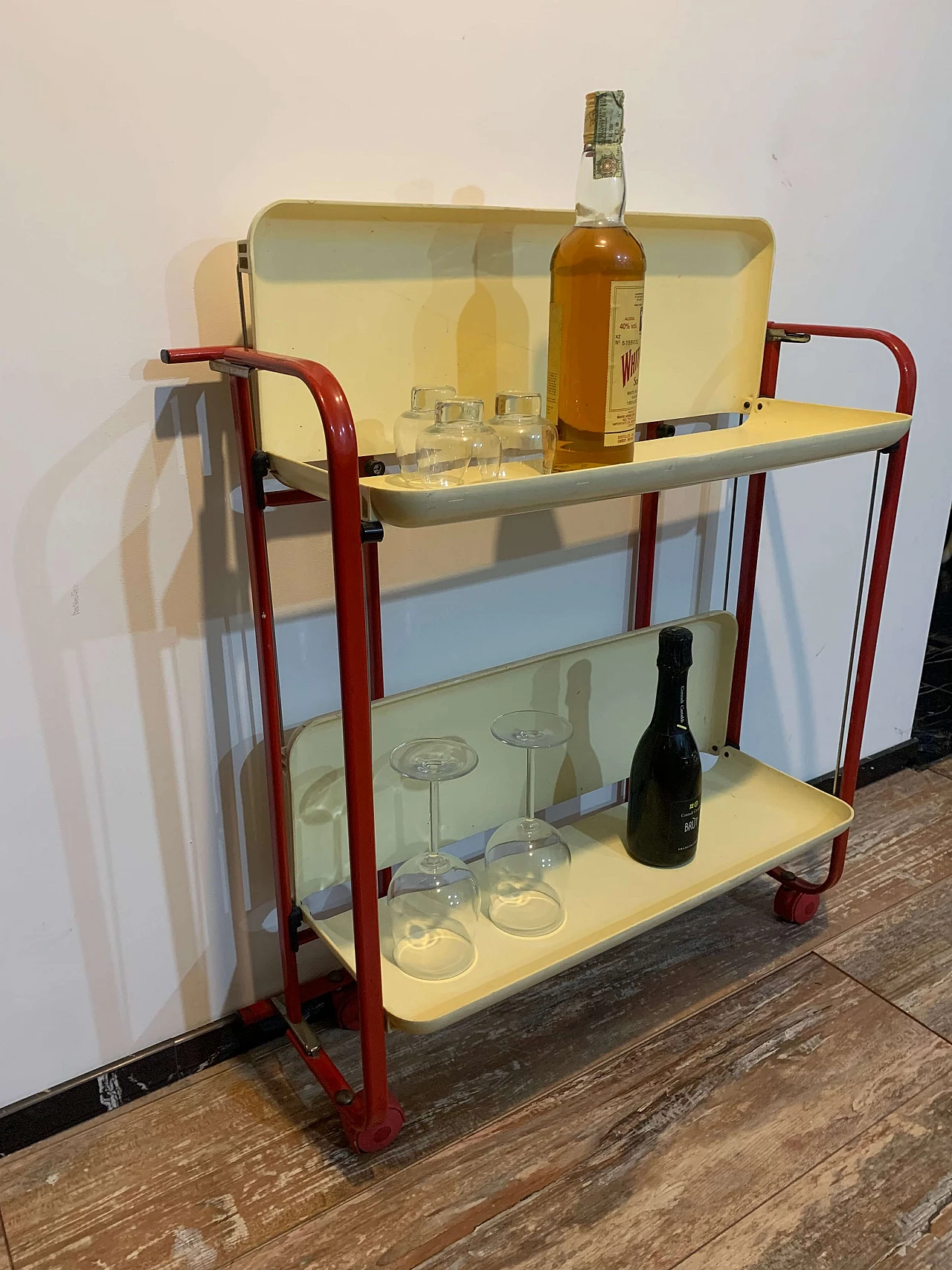 Folding bar cart, 1960s 7