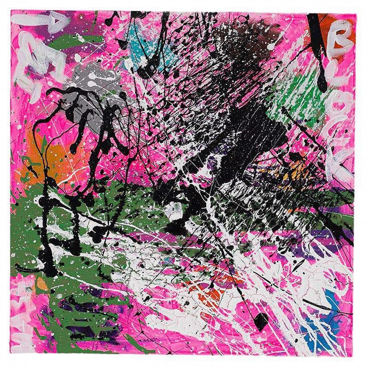 Bomberbax, tecnica mista, tempera e pittura su tela, 2021 1