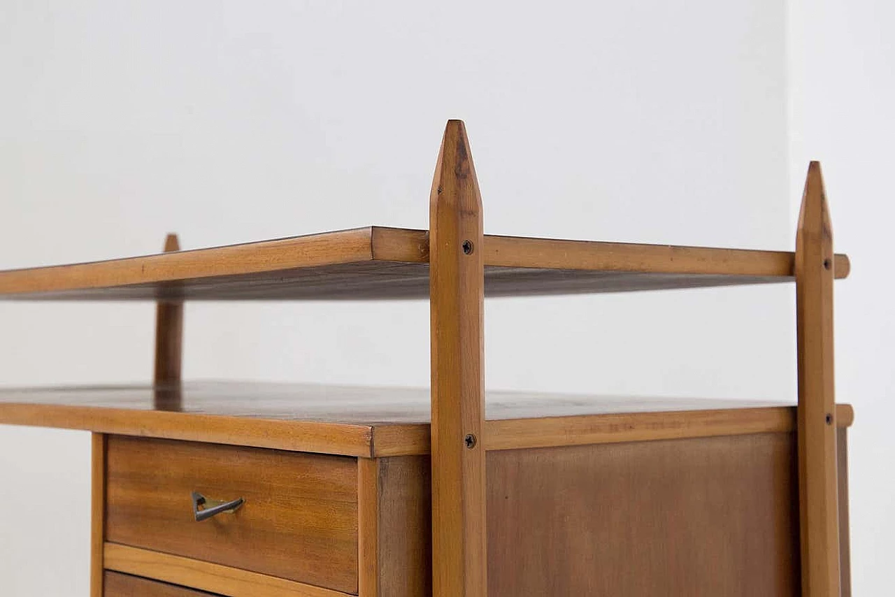 Wooden desk with laminate top, 1950s 8