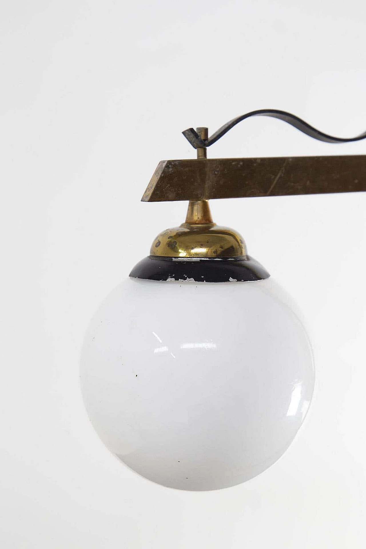 Brass and marble table lamp, 1950s 1