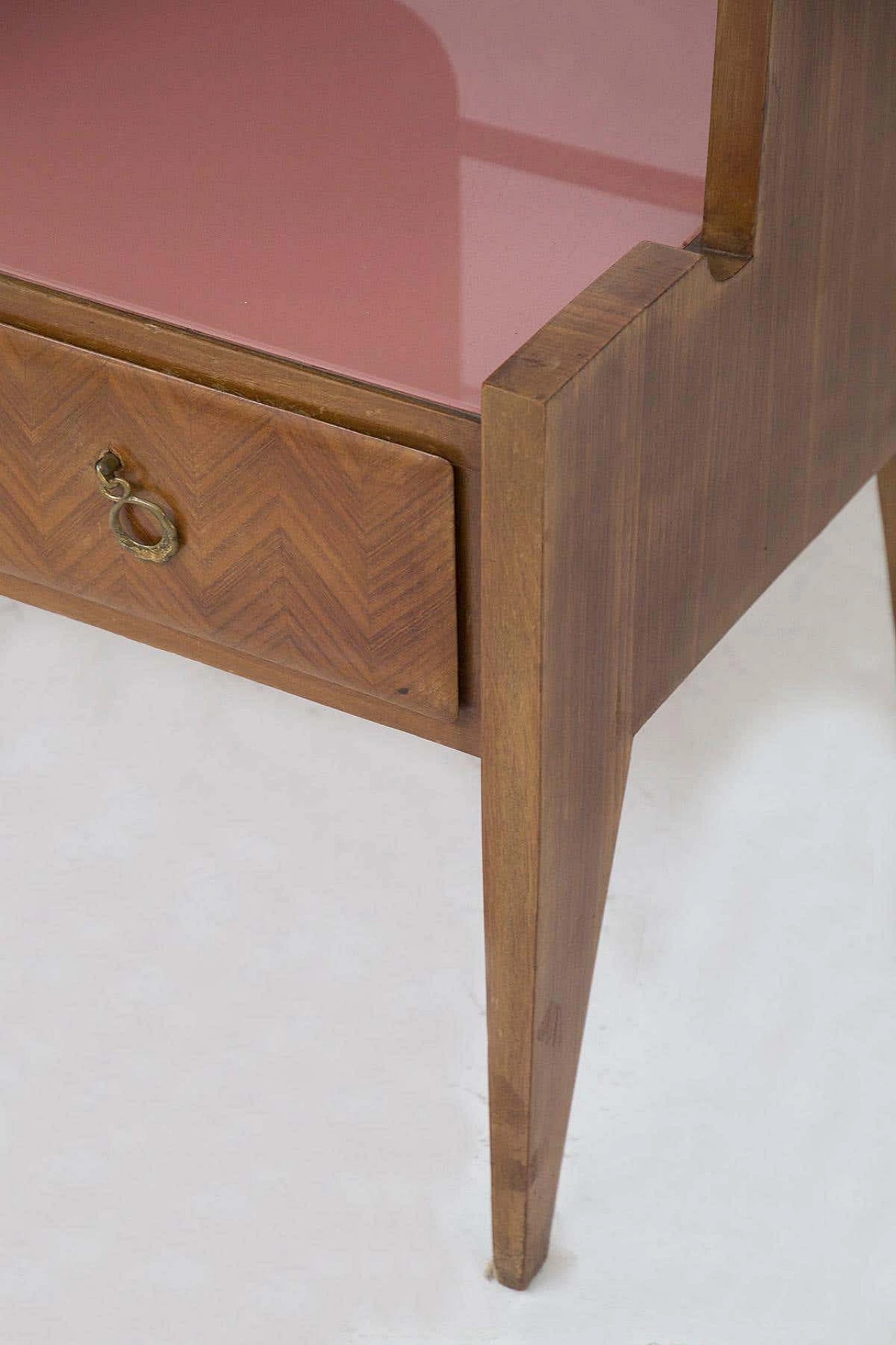 Sideboard with bar cabinet and glass shelves by Fontana Arte attributed to Paolo Buffa, 1950s 4