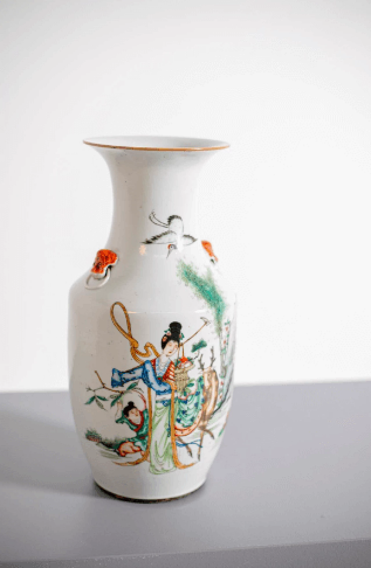 Vaso cinese in porcellana dipinta, inizio '800 4