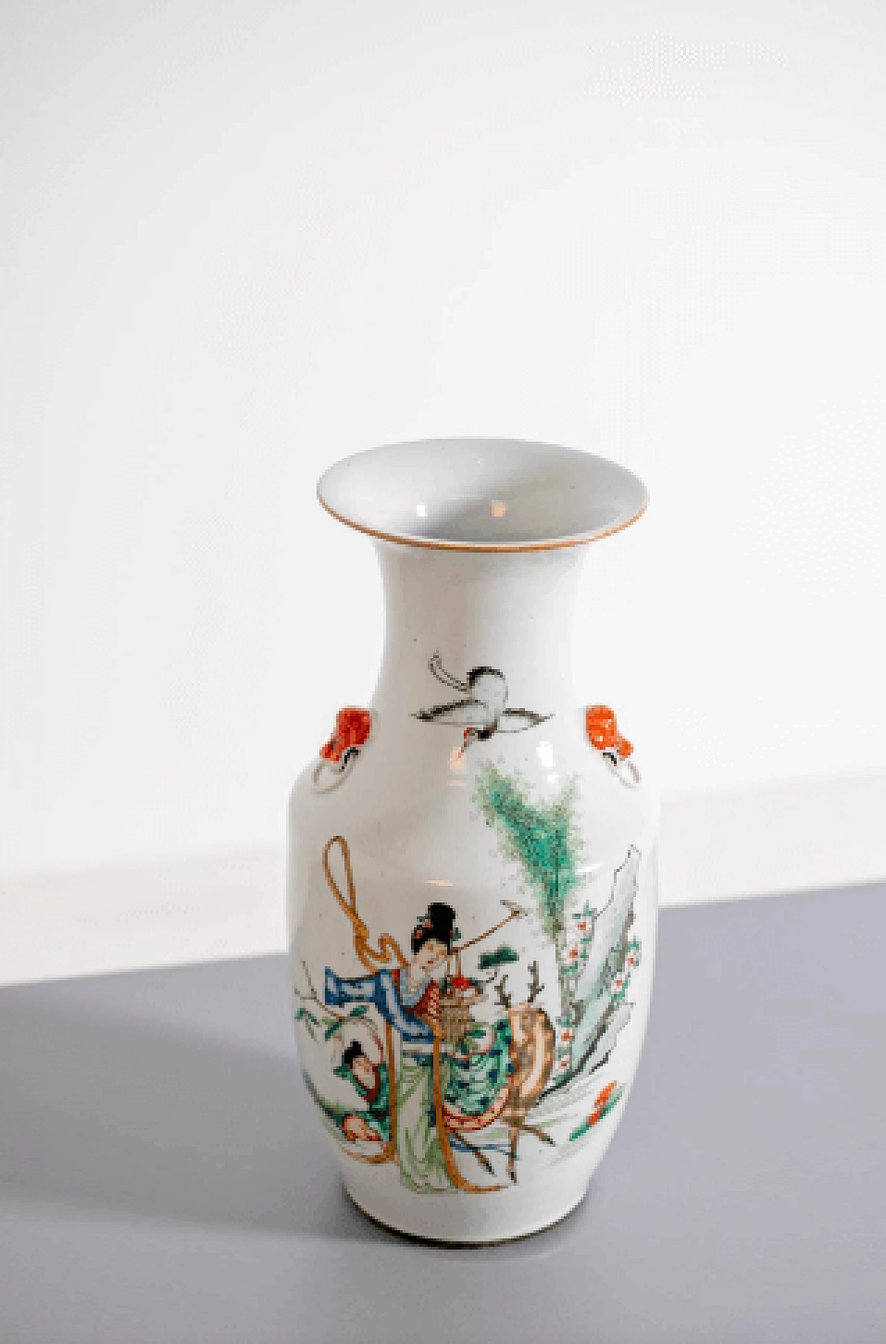 Vaso cinese in porcellana dipinta, inizio '800 5