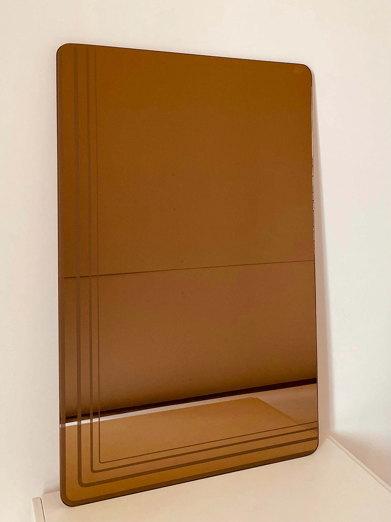 Specchio rettangolare senza cornice, anni '70 1