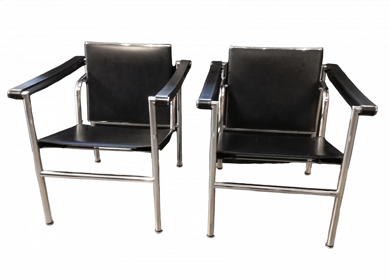 Pair of Bauhaus style armchairs for Alivar, 1990s 13