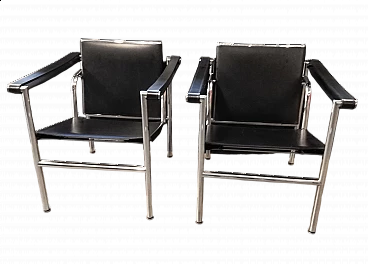 Pair of Bauhaus style armchairs for Alivar, 1990s