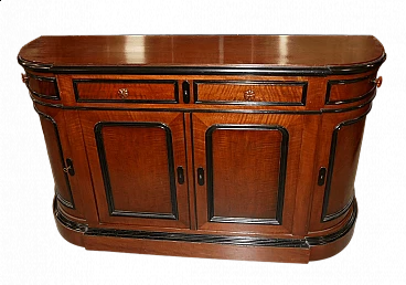 Napoleon III walnut sideboard with ebonized borders, 19th century