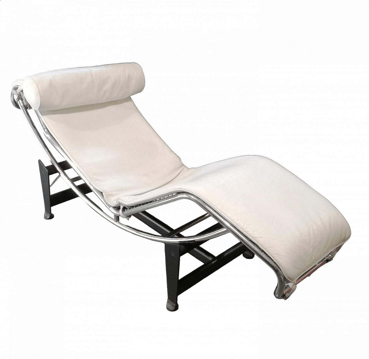 White leather tilting chaise longue by Alivar, 1990s 19