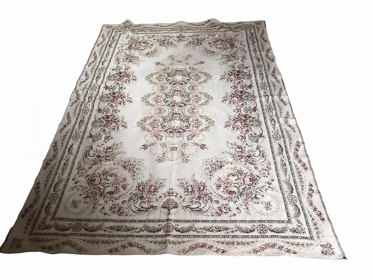 Tappeto Jacquard con disegno aubusson, anni '30 5