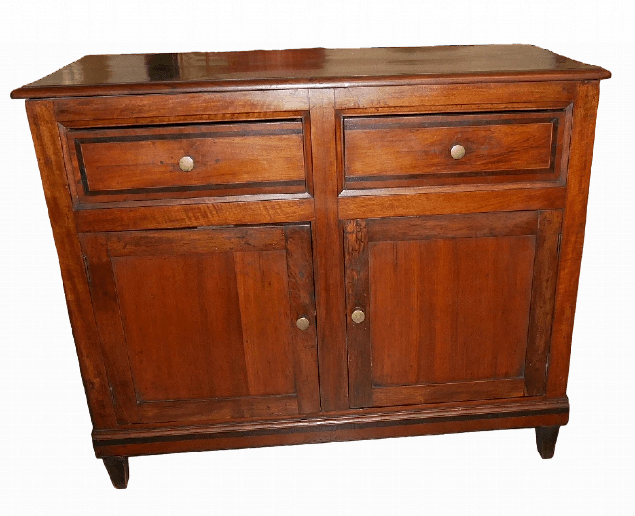 Sideboard in solid walnut with veneered parts, early 20th century 11