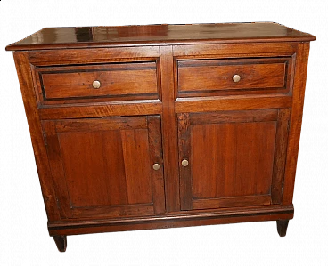 Sideboard in solid walnut with veneered parts, early 20th century
