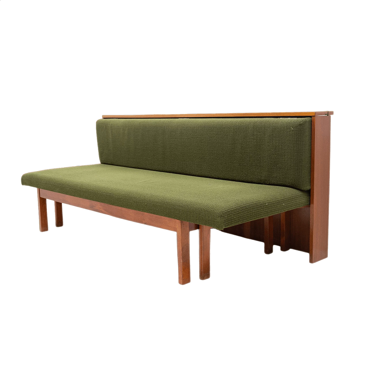 Divano letto pieghevole in faggio, anni '60 16