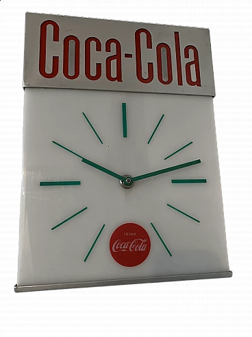 Orologio in plastica e metallo di Coca Cola, anni '60