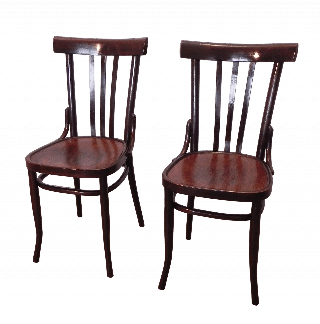 Coppia di sedie in legno di Wiener, anni '30 21