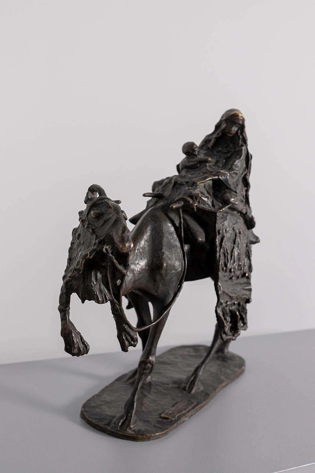Ernesto Bazzaro, Bedouin Maternity, bronze sculpture, 1905 2
