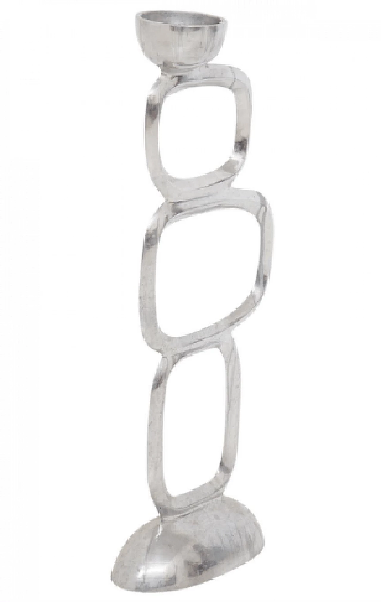 Scultura geometrica in acciaio, anni '50 1