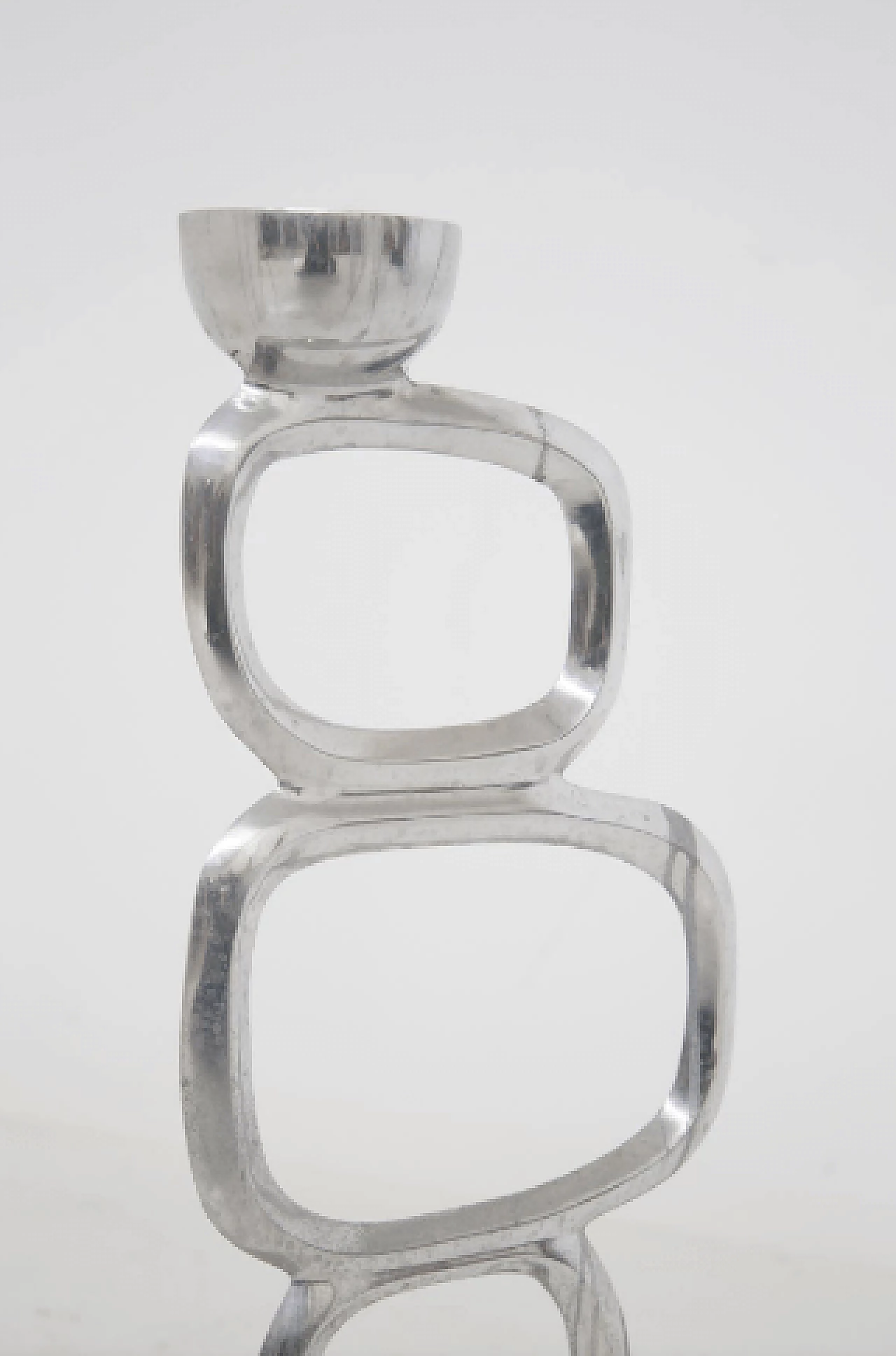 Scultura geometrica in acciaio, anni '50 4