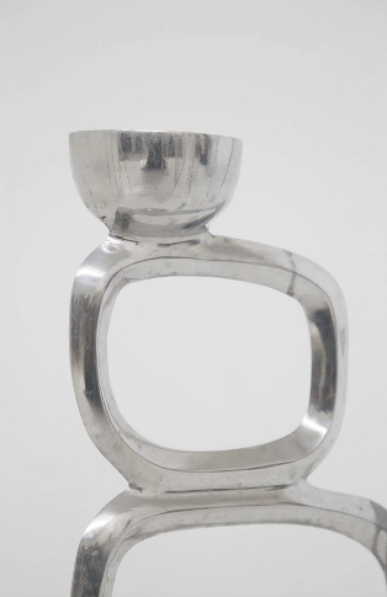 Scultura geometrica in acciaio, anni '50 5