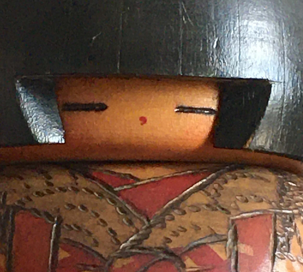 Carved and painted wood kokeshi by Inosuke Kobayashi, 1981 6