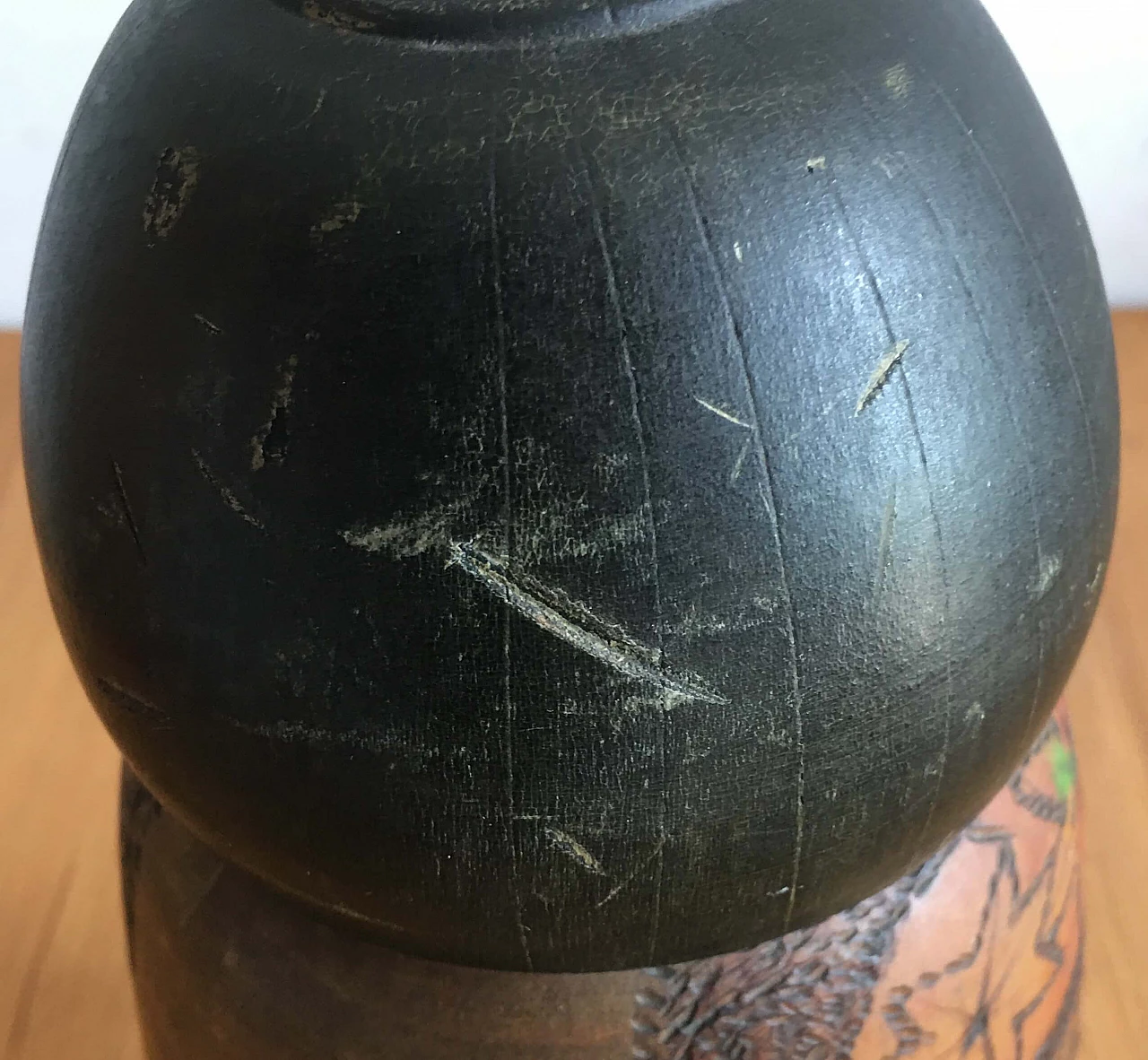 Carved and painted wood kokeshi by Inosuke Kobayashi, 1981 11