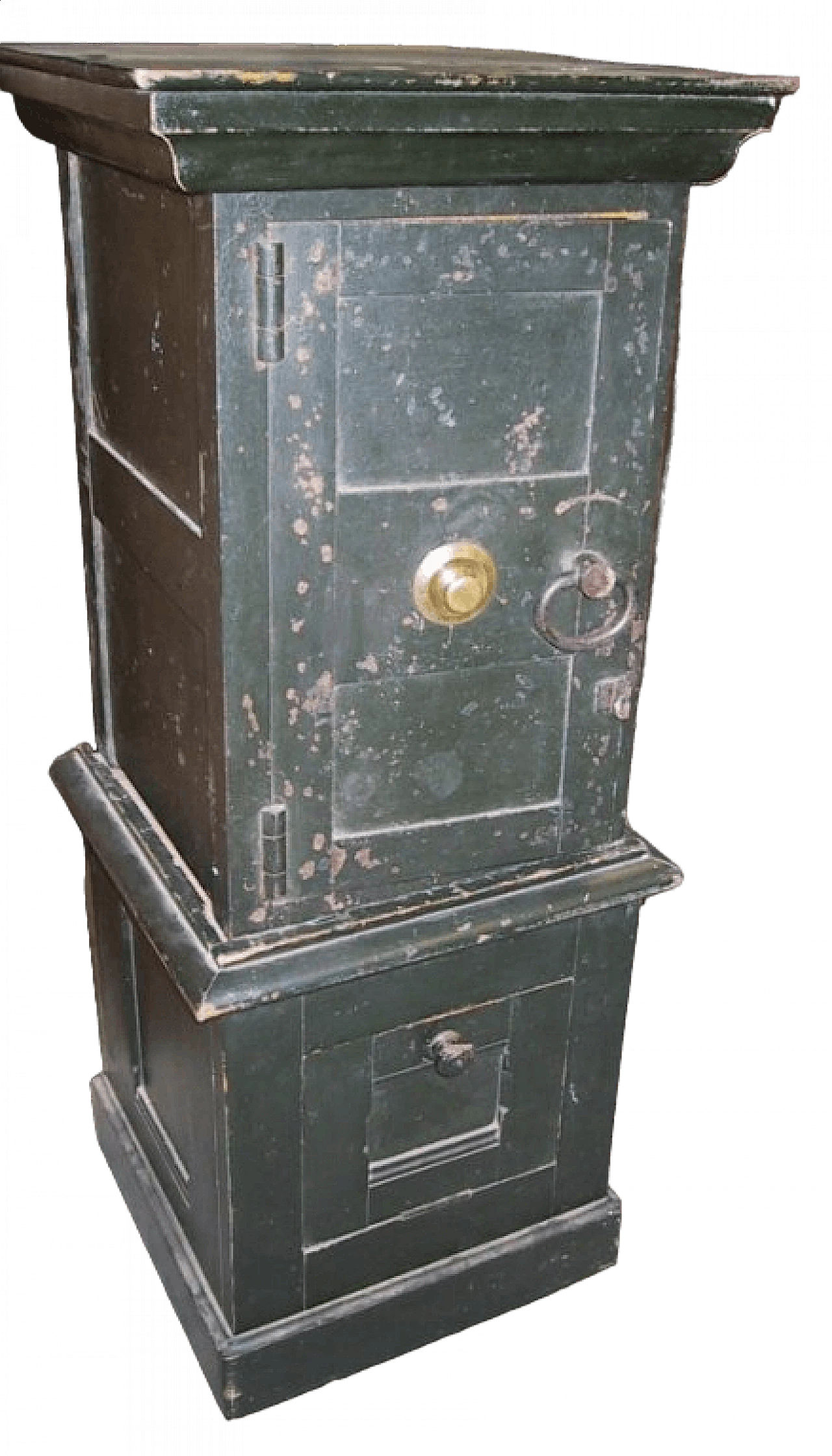 Iron military safe marked Hall's Sate and C Cincinnati, 1930s 13
