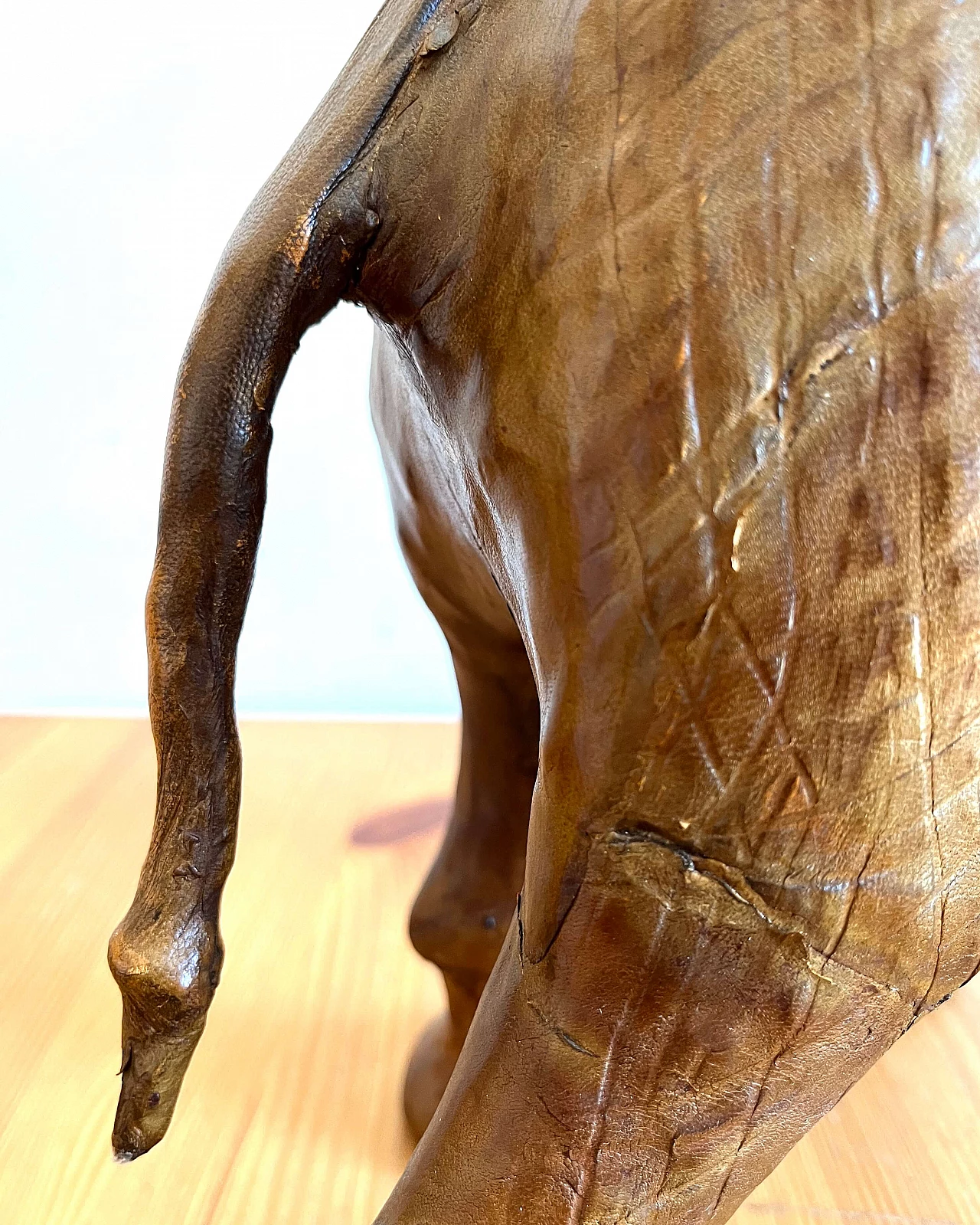 Leather elephant sculpture, 1960s 14