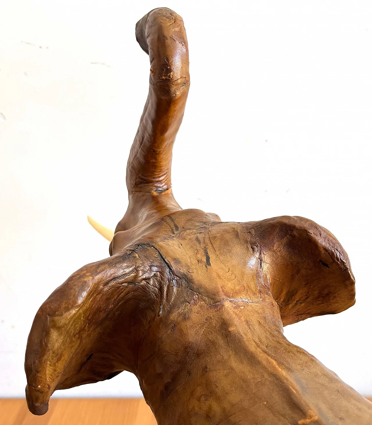 Leather elephant sculpture, 1960s 16