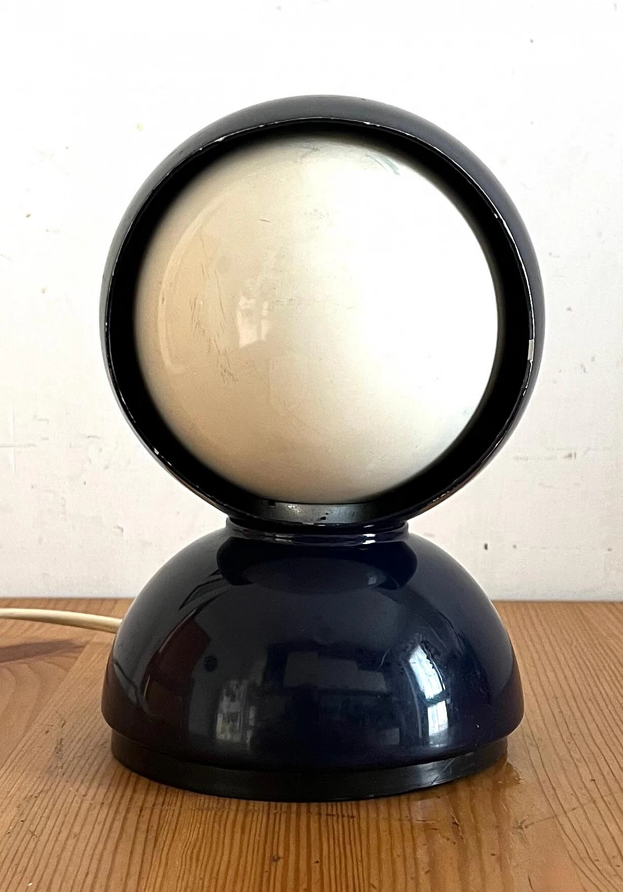 Lampada da tavolo Eclisse blu di Magistretti per Artemide, anni '60 5