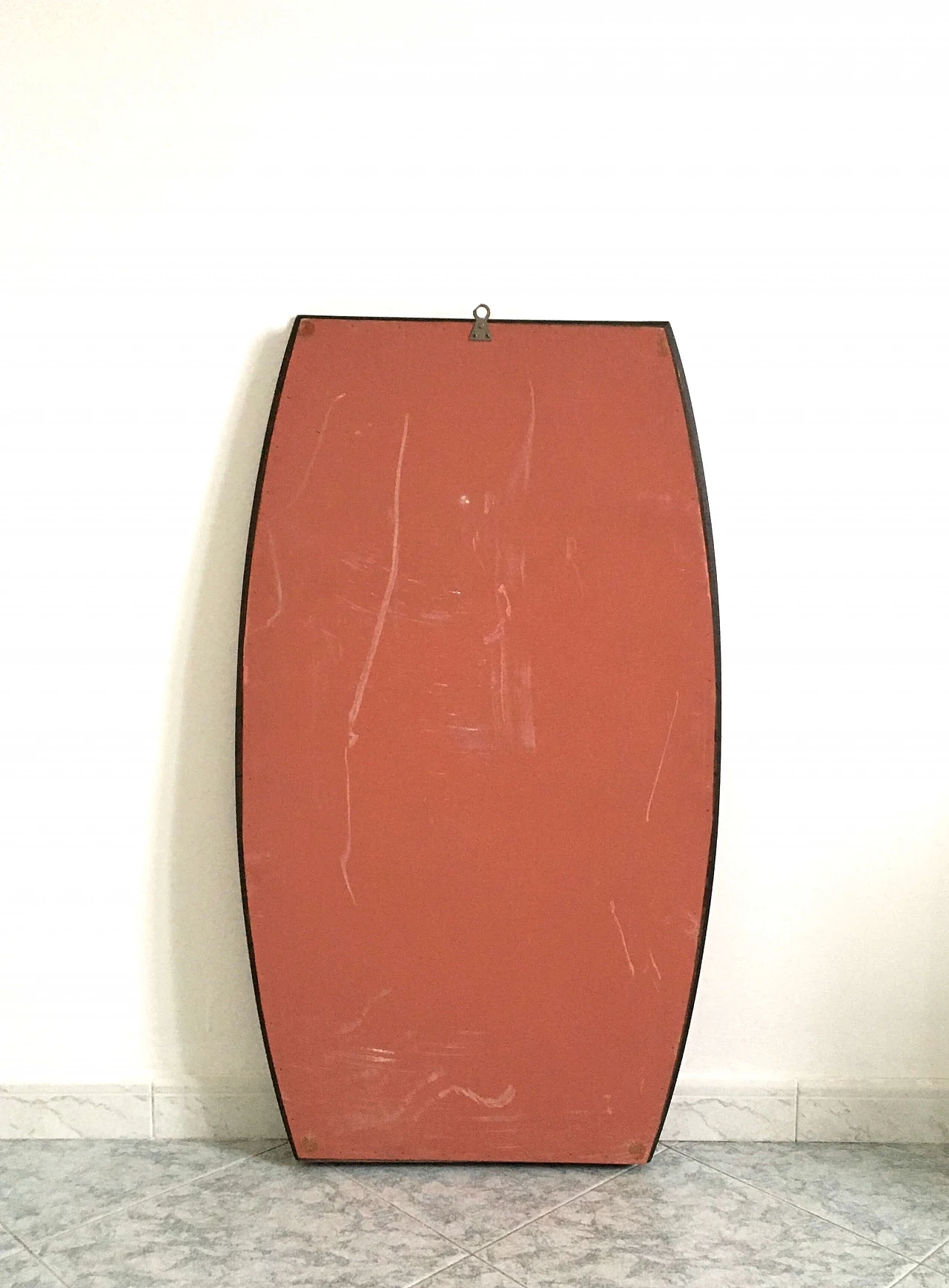 Specchio con cornice in teak di Gianfranco Frattini, anni '60 5