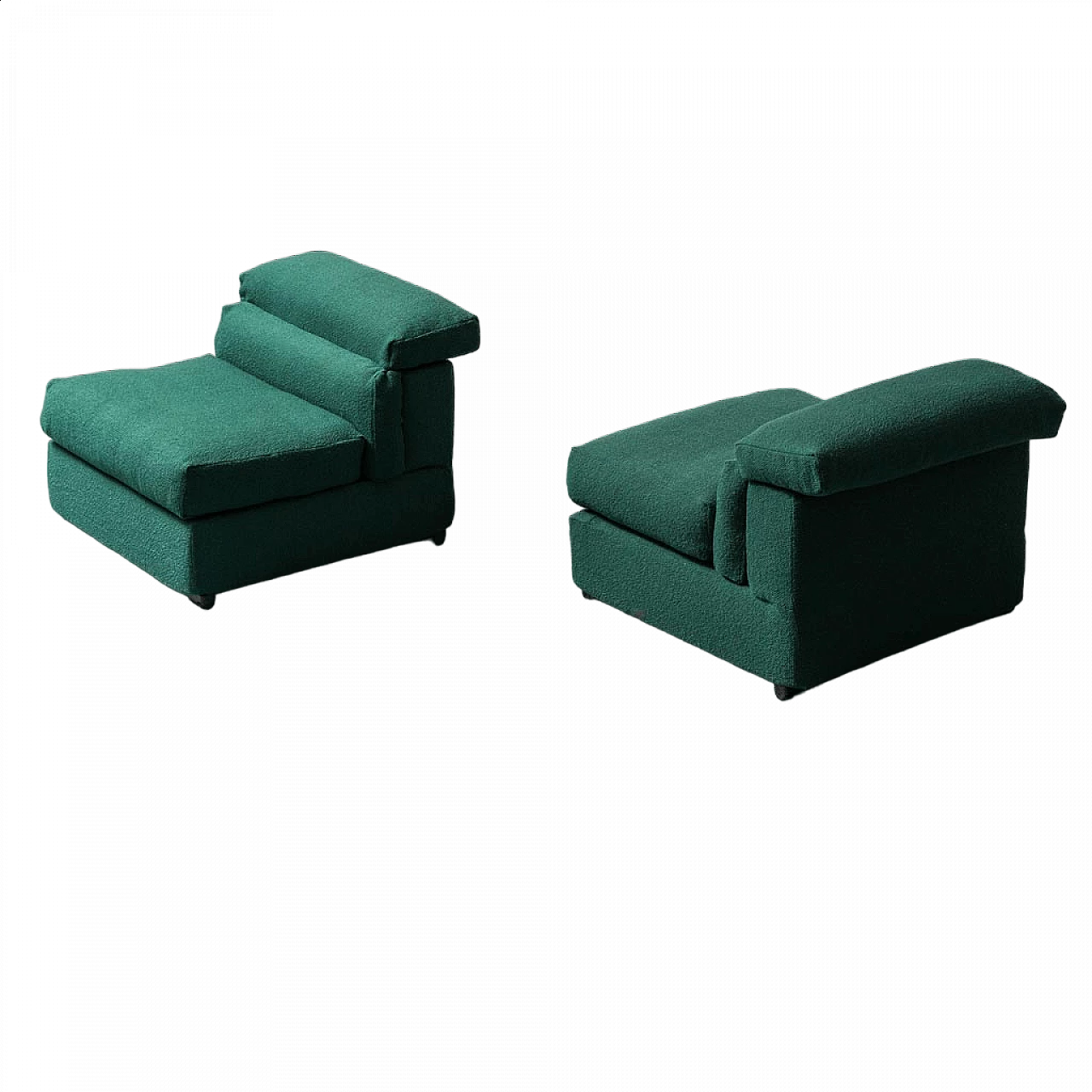 Pair of Erasmo armchairs by Afra and Tobia Scarpa for B&B, 1970s 10