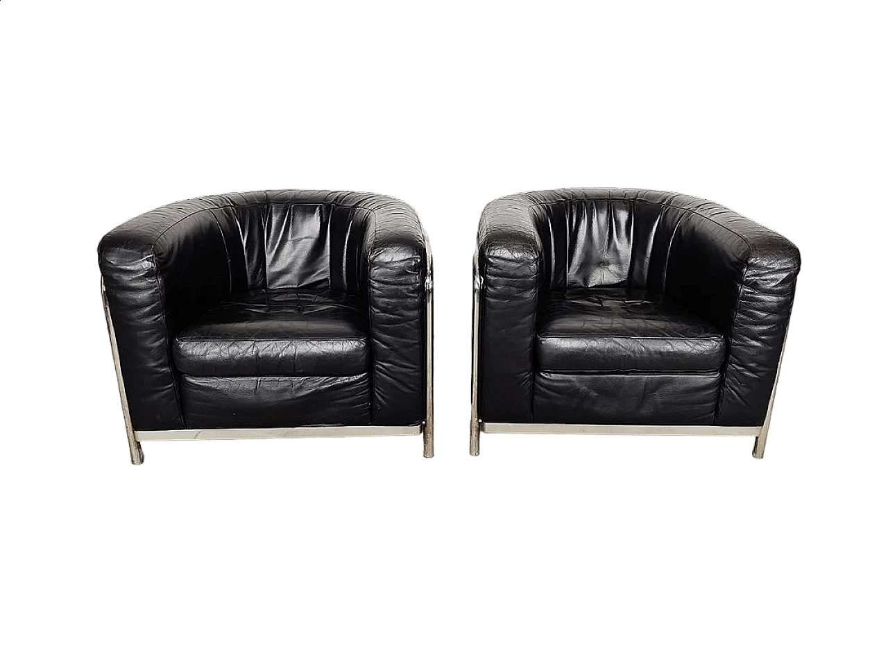 Coppia di poltrone Onda di  Jonathan De Pas, Donato D'Urbino e Paolo Lomazzi per Zanotta, anni '80 13