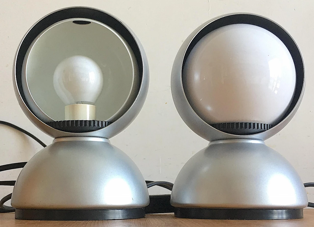 Pair of Eclisse lamps by Vico Magistretti for Artemide, 1960s 1